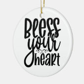 Zonder jouw hart keramisch ornament (Links)