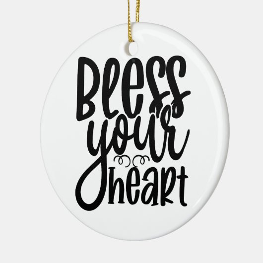 Zonder jouw hart keramisch ornament (Links)