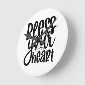 Zonder jouw hart ronde klok (Hoek)