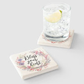 Zonder jouw hart stenen onderzetter (Zijkant)