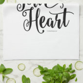 Zonder jouw hart theedoek (Gevouwen)