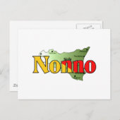 Zonder kaart van Sicilië (Voorkant / Achterkant)