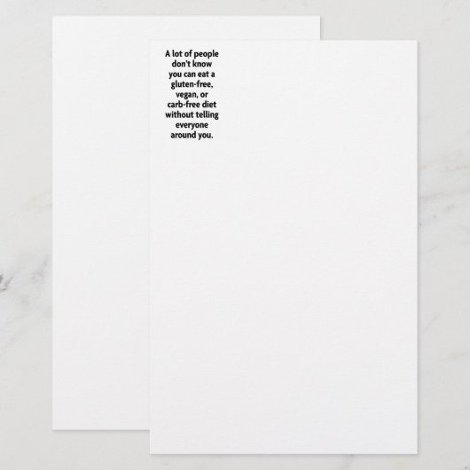 zonder karb briefpapier (Voorkant / Achterkant)