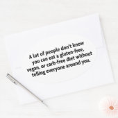 zonder karb ovale sticker (Envelop)