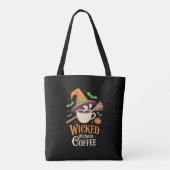 Zonder koffie Halloween Tote Bag (Achterkant)