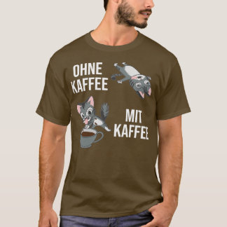 Zonder koffie met koffie t-shirt
