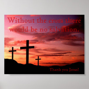 Zonder kruis poster