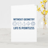 Zonder Meetkunde is het Leven Stomp Kaart (Gele Bloem)