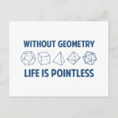 Zonder meetkunde is het leven zinloos briefkaart (Voorkant)