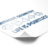 Zonder meetkunde is het leven zinloos foto afdruk (Hoek)