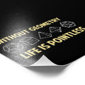 Zonder meetkunde is het leven zinloos foto afdruk (Hoek)