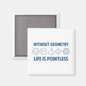 Zonder meetkunde is het leven zinloos magneet (Voorkant / Achterkant)