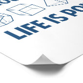 Zonder meetkunde is het leven zinloos poster (Hoek)