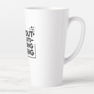 Zonder mijn kunst doe ik niets. latte mok