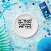 Zonder mijn kunst doe ik niets. papieren bordje (Feest)