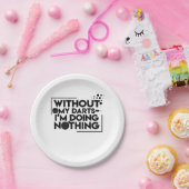 Zonder mijn kunst doe ik niets. papieren bordje (Feest)