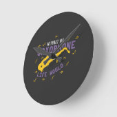 Zonder mijn saxofoon ronde klok (Hoek)