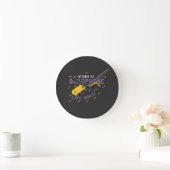 Zonder mijn saxofoon ronde klok (Huis)