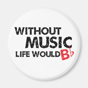 Zonder Muziek het Leven Vlakke B (ben) Magneet