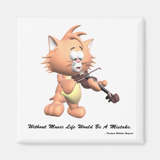 Zonder muziek magneet (Voorkant)