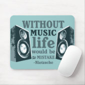 Zonder muziek... muismat (Met muis)