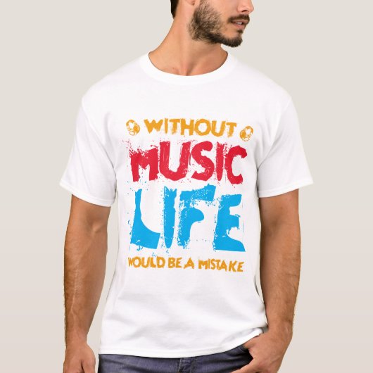 Zonder muziek T-Shirt Design-235-320-01 (Voorkant)