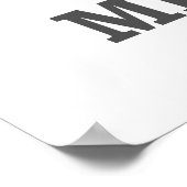 Zonder Muziek zou een verkeerde typografie zijn Poster (Hoek)