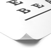 Zonder Muziek zou een verkeerde typografie zijn Poster (Hoek)