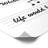 Zonder muziek zou het een vergissing zijn - poster (Hoek)