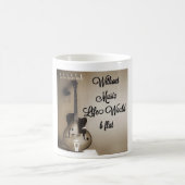 Zonder muziek zou het leven een flat zijn koffiemok (Center)