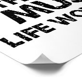 Zonder muziek zou het leven een flat zijn poster (Hoek)