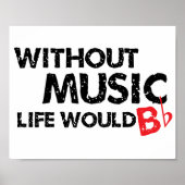 Zonder muziek zou het leven een flat zijn poster (Voorkant)