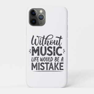 Zonder muziek zou het leven een vergissing zijn Case-Mate iPhone case