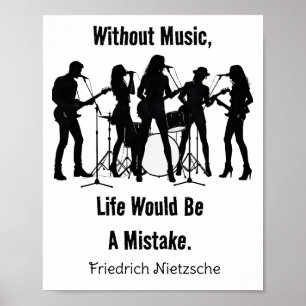 Zonder muziek zou het leven een vergissing zijn va poster