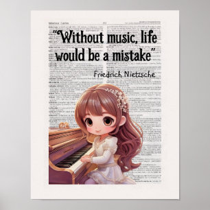 Zonder muziek zou het leven een vergissing zijn va poster