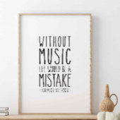 Zonder muziek zou het leven, Friedrich Nitzsche Poster