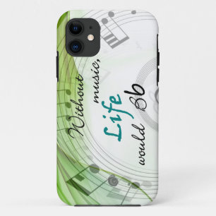 Zonder muziek zou het leven kunnen worden gebaat iPhone 11 hoesje