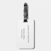 zonder muziek zou het leven niets zijn bagagelabel (Achterkant verticaal)