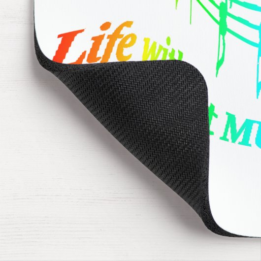 Zonder muziek zou het leven platte Humor zijn Quot Muismat (Hoek)