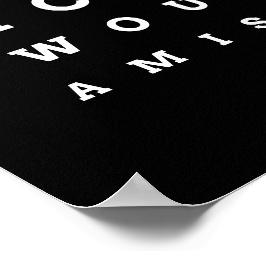 Zonder muzikale levensfout poster (Hoek)