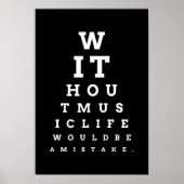 Zonder muzikale levensfout poster (Voorkant)