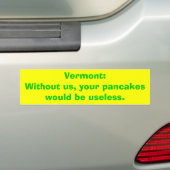 Zonder ons zouden je pannenkoeken handig zijn... bumpersticker (Op auto)
