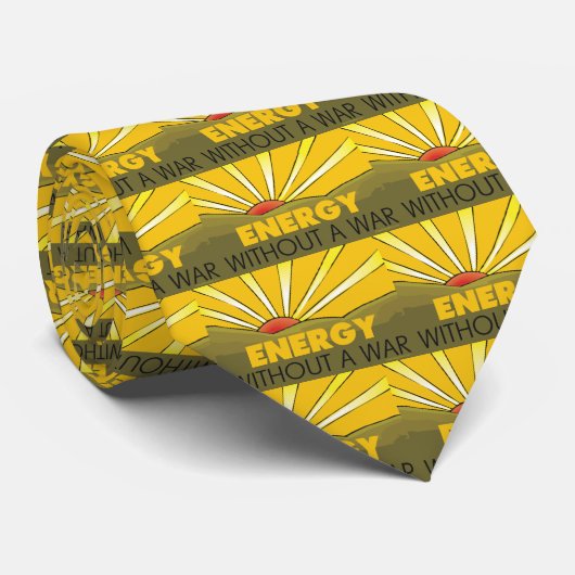 Zonder oorlogszonne-energie stropdas (Opgerold)