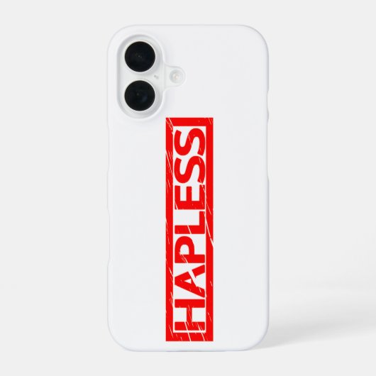 Zonder pitten iPhone 16 hoesje (Achterkant)