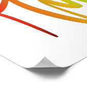 Zonder regen zou er geen regenboog zijn poster (Hoek)