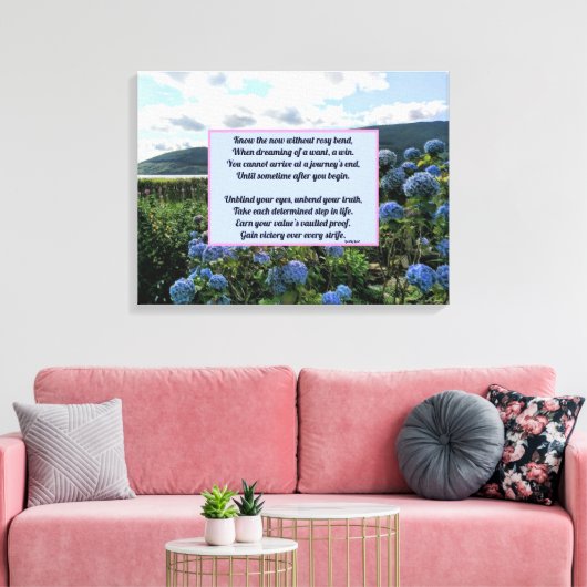 Zonder Rosy Bend Canvas Afdruk (Insitu (Woonkamer))