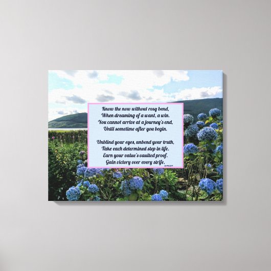 Zonder Rosy Bend Canvas Afdruk (Voorkant)