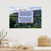 Zonder Rosy Bend Poster (Keuken)