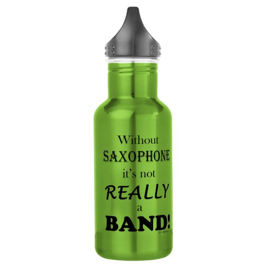 Zonder saxofone - band waterfles  (Links)