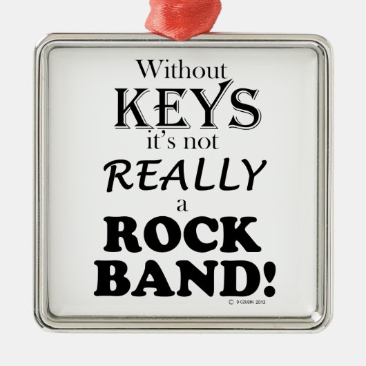 Zonder sleutels - Rock Band Metalen Ornament (Voorkant)